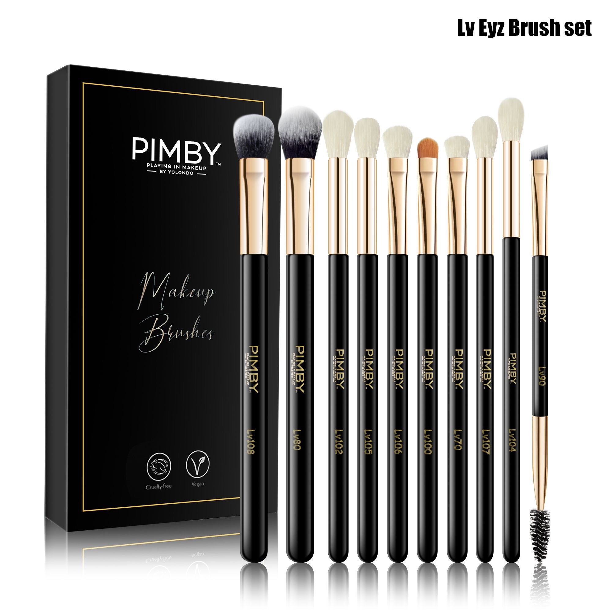 Kit de Pincéis Essencial Eyes PIMBY